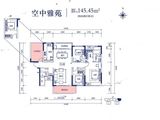 美来美城市广场_4室2厅2卫 建面145平米