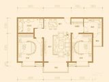 博维中央公园_2室2厅1卫 建面108平米