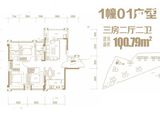 凯旋豪庭_3室2厅2卫 建面100平米