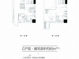 碧桂园凤凰中心_loftC户型 建面85平米