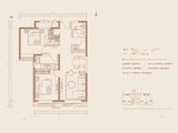 招商雍合府_2室2厅1卫 建面88平米