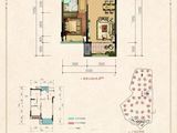 瀚学融府Ⅱ_2室2厅1卫 建面73平米