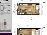 中国铁建公馆189_loft公寓C户型 建面53平米