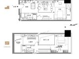 武汉美桥富力广场_3室2厅2卫 建面68平米