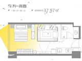 高新玺悦_1室1厅1卫 建面37平米