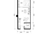 时光城云立方_1室2厅1卫 建面56平米