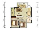 阳光西岸_2室2厅1卫 建面58平米