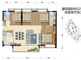 时代水岸_4室2厅2卫 建面125平米