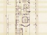 英伦豪城_别墅C户型一层平面图-约105.29㎡ 建面0平米