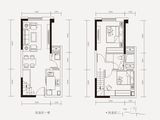 嘉年华青年城smart公寓_2室2厅1卫 建面44平米