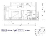 港泰通航大厦_1室1厅1卫 建面51平米