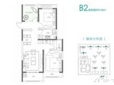 荣盛花语水岸_3室2厅1卫 建面89平米