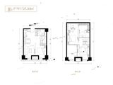 远洋晟公馆_3室2厅2卫 建面57平米