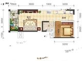 奥园永和府_1室1厅1卫 建面46平米