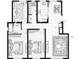 奥体紫兰园_3室2厅2卫 建面145平米