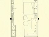 和平国际广场_1室1厅1卫 建面54平米