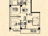 万凌商业中心_2室2厅1卫 建面86平米