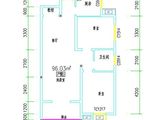 紫荆花园四期_2室2厅1卫 建面96平米