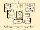 恒大御峰_3室2厅1卫 建面111平米