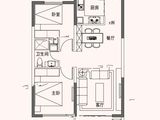 绿地东北亚国博城_2室1厅1卫 建面87平米