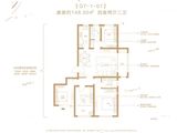 鲁商中心星寓_4室2厅2卫 建面148平米