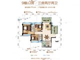 万合隆广场_3室2厅2卫 建面122平米