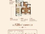 郑东恒大文化旅游城_3室2厅2卫 建面128平米