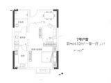 東塘枫景_1室1厅1卫 建面64平米