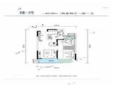 地建嘉信臻华府_2室2厅1卫 建面82平米