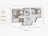 佳兆业滨江四季_4室2厅2卫 建面149平米