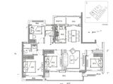 万达西区CLASS_4室2厅2卫 建面129平米