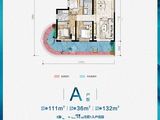 清凤滇池美岸国际社区_3室2厅2卫 建面111平米