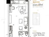 锦西学府_A户型 建面51平米