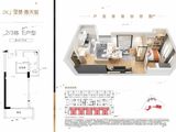 坚基春天里_1室1厅1卫 建面47平米