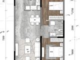 保利天玺_2室2厅1卫 建面90平米