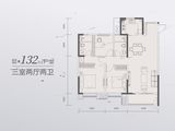 未来城市_3室2厅2卫 建面132平米