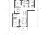 武汉国际文化商业中心恒韵府_4室2厅2卫 建面136平米