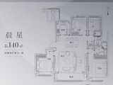 都会星宸_4室2厅2卫 建面140平米