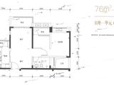 鸿荣源壹成中心_2室2厅1卫 建面76平米