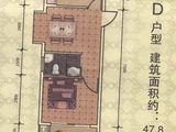 湘江学府_1室1厅1卫 建面47平米