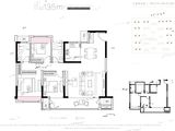 中海翠语江南_3室2厅2卫 建面135平米