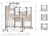 湖畔学府_3室2厅2卫 建面107平米