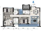 世博生态城蓝湖邻里_3室2厅2卫 建面112平米