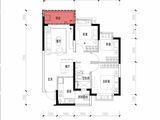 成都恒大城市之光_3室2厅1卫 建面94平米