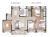 禹洲天境铂悦_4室2厅2卫 建面130平米