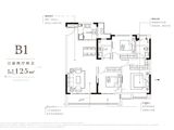 华润悦府_3室2厅2卫 建面125平米