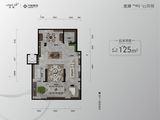 方林龙湖云河砚_4室2厅2卫 建面125平米