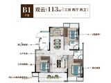 居然大观_3室2厅2卫 建面113平米