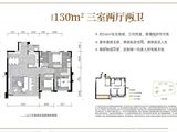 锦粼天曜_3室2厅2卫 建面130平米