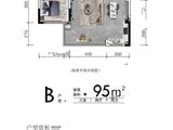 永盛和星悦珑庭_3室2厅2卫 建面95平米